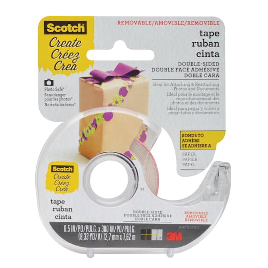 Scotch Double Sided Removable Sbooking Tape Michaels - Wall Safe Tape Double Sided